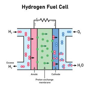 hydrogen fuel cell diagram